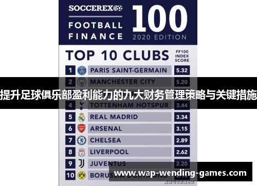 提升足球俱乐部盈利能力的九大财务管理策略与关键措施 提升足球俱乐部盈利能力的九大财务管理策略与关键措施